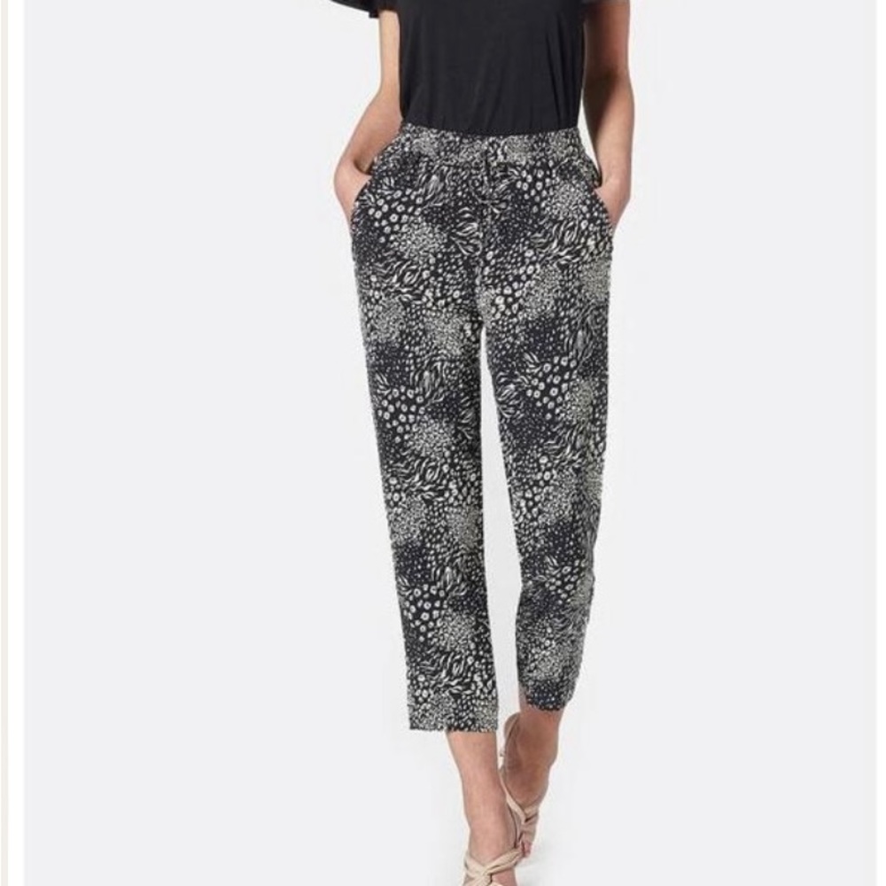 Joie Ceylon B Pant Caviar Print Size Small New With Tags NWT
